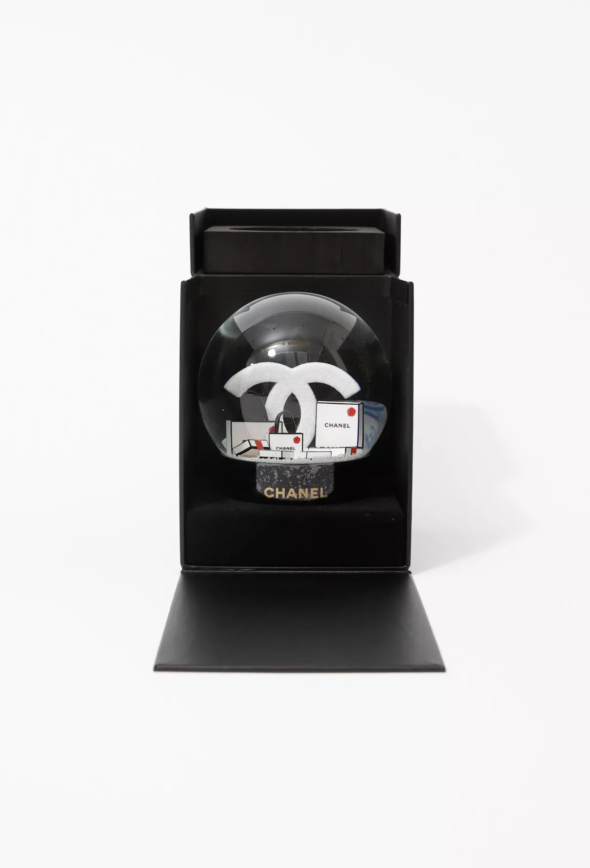 Chanel Double C Shopping Bags Snow Globe