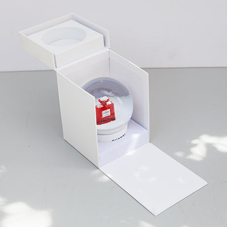 Red Number 5 Chanel Perfum Bottle Snow Globe