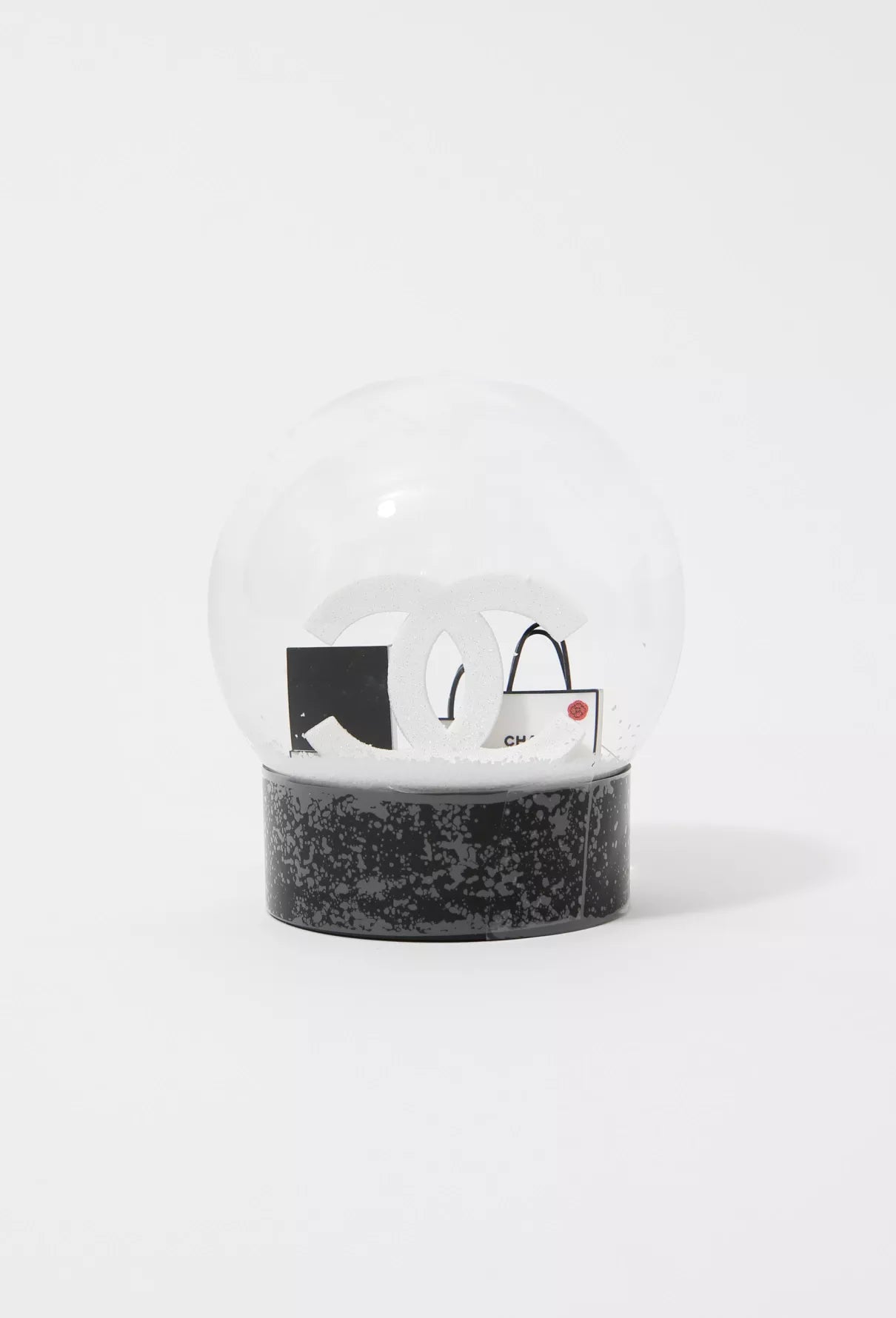 Chanel Double C Shopping Bags Snow Globe