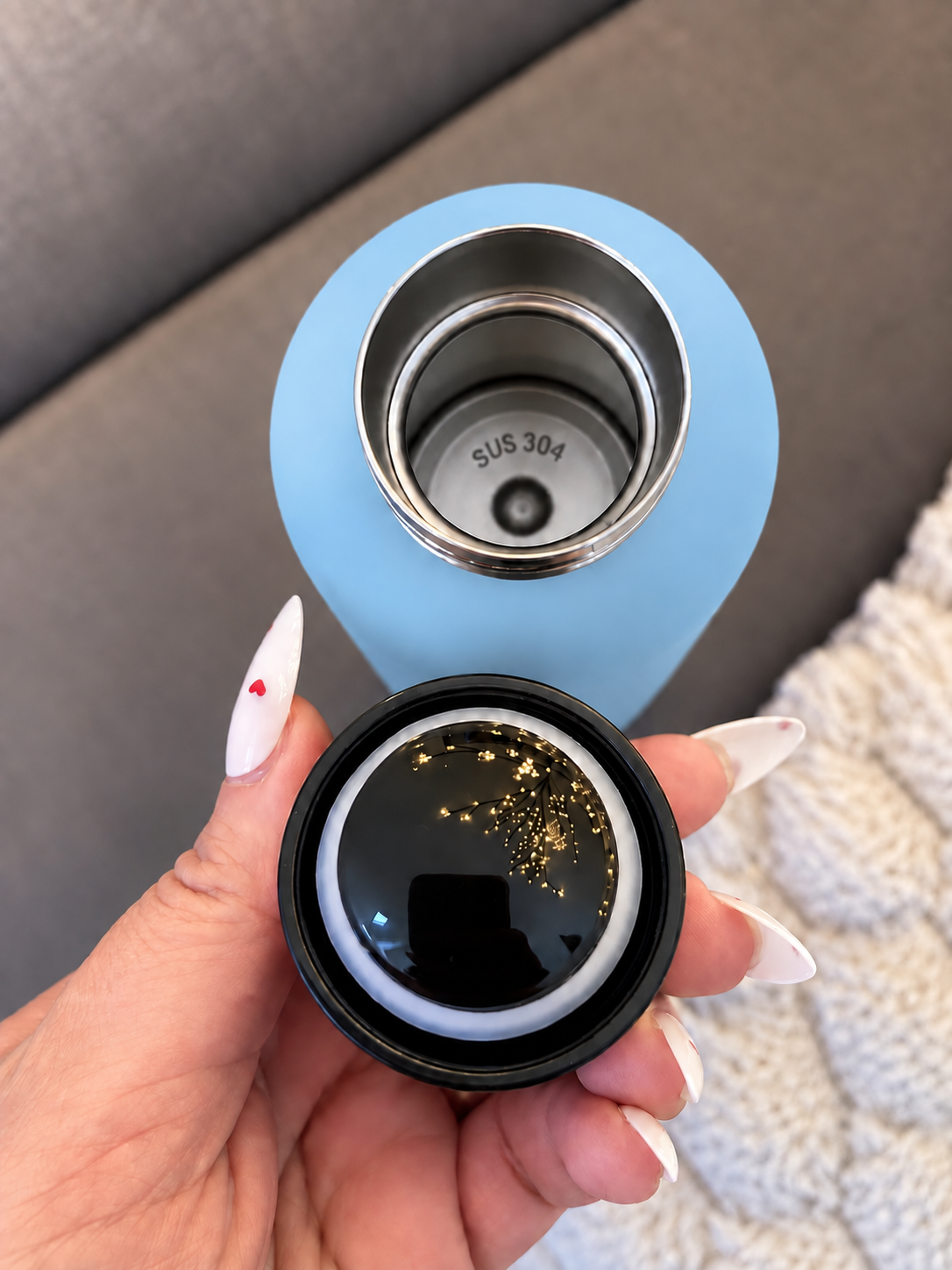 Rubber-Coated Stainless Steel Insulated Bottle