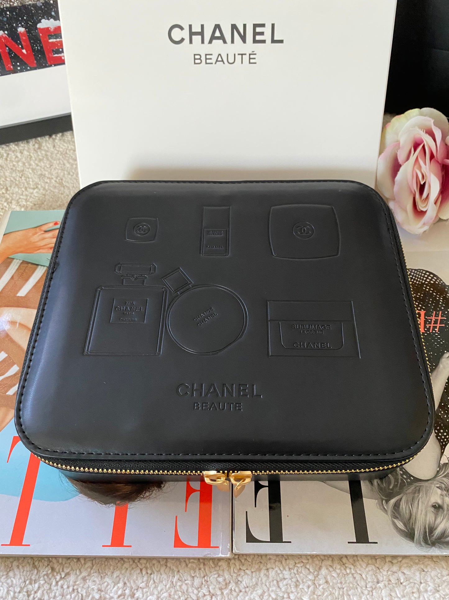 Chanel BEAUTÉ Jewellery Leather Box, Christmas Gifts Luxus