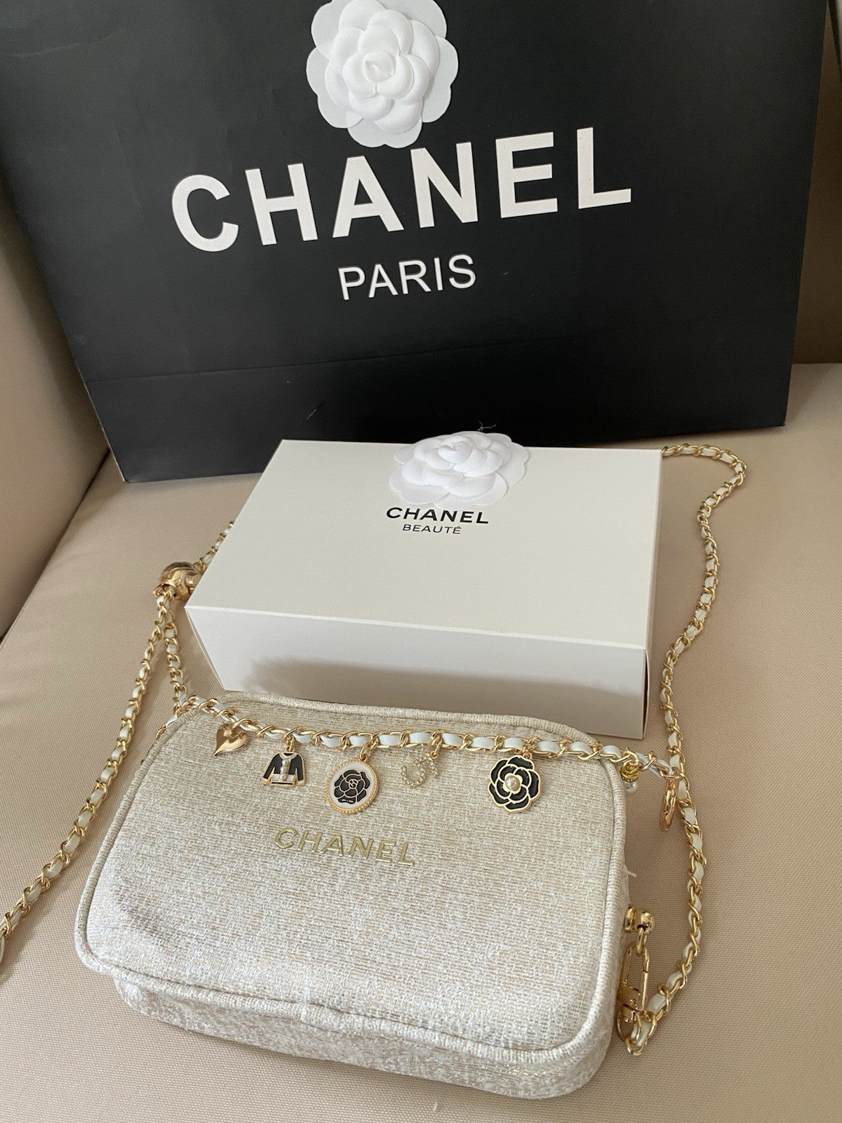 Chanel Beautē Cosmetic Bag, Makeup Blue Organizar