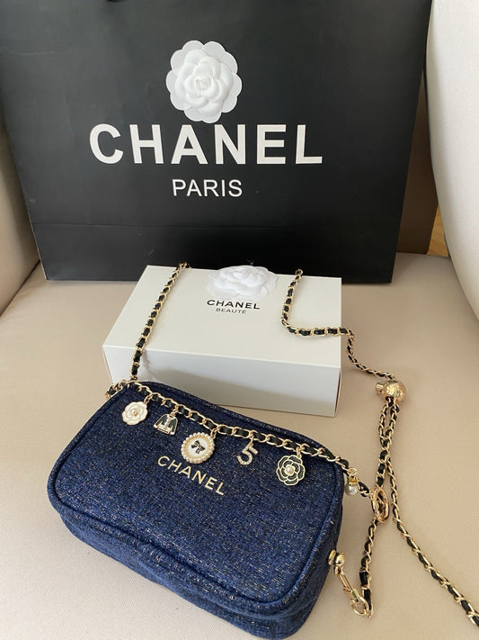 Chanel Beautē Cosmetic Bag, Makeup Blue Organizar