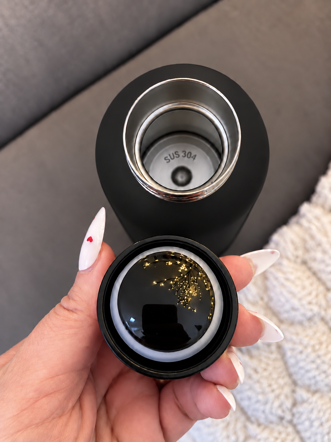 Rubber-Coated Stainless Steel Insulated Bottle