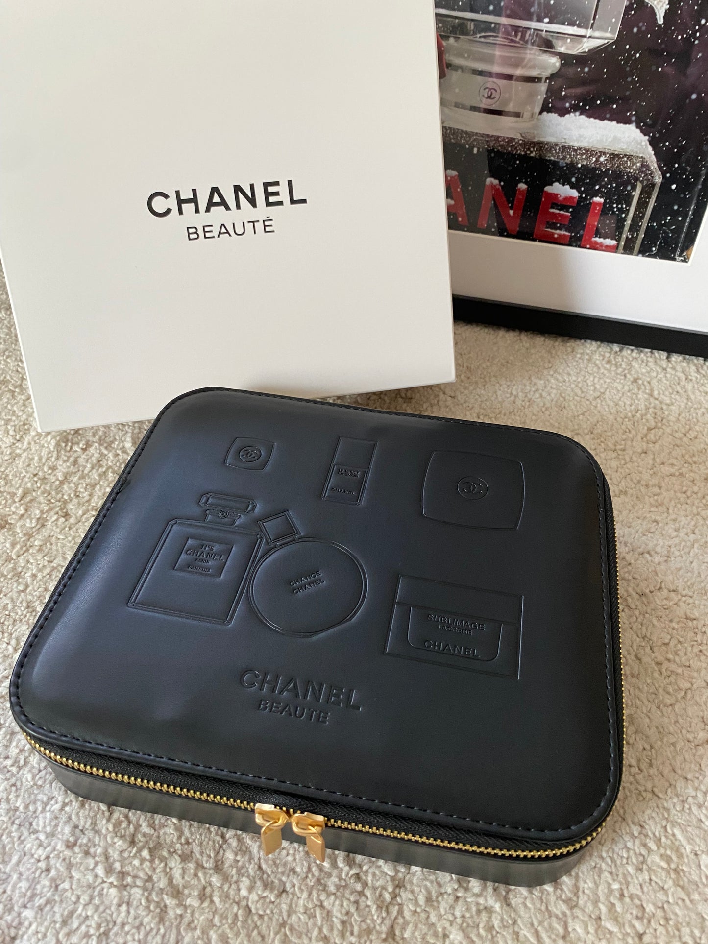 Chanel BEAUTÉ Jewellery Leather Box, Christmas Gifts Luxus