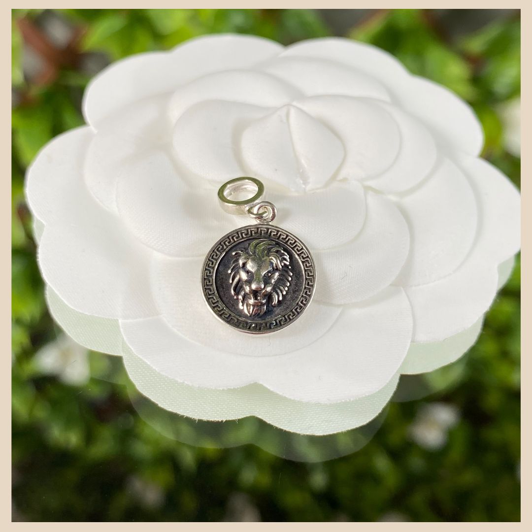 Silber 925 Lion Face charm, bead für Pandora, echtes Silber