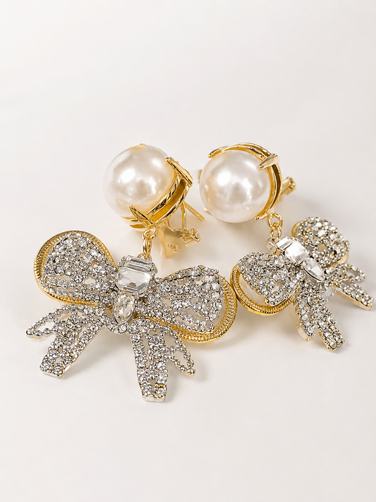 Luxury 18K Gold-Plated Pearl & Zirconia Earrings for Women – Elegant Occasion Jewelry | Timeless Gift**
