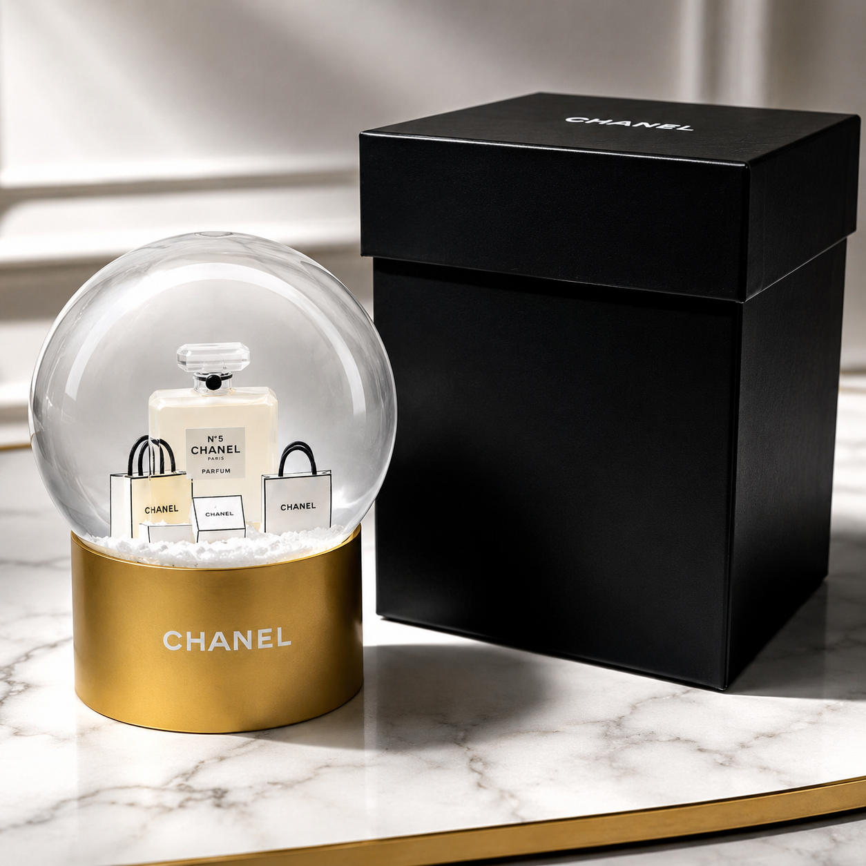 Chanel N°5 Perfume Snow Globe – Luxury Limited Edition Collectible
