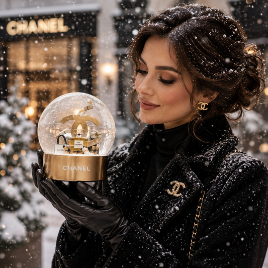 Chanel Gold Limited Edition Snow Globe – Luxury Perfume Collectible