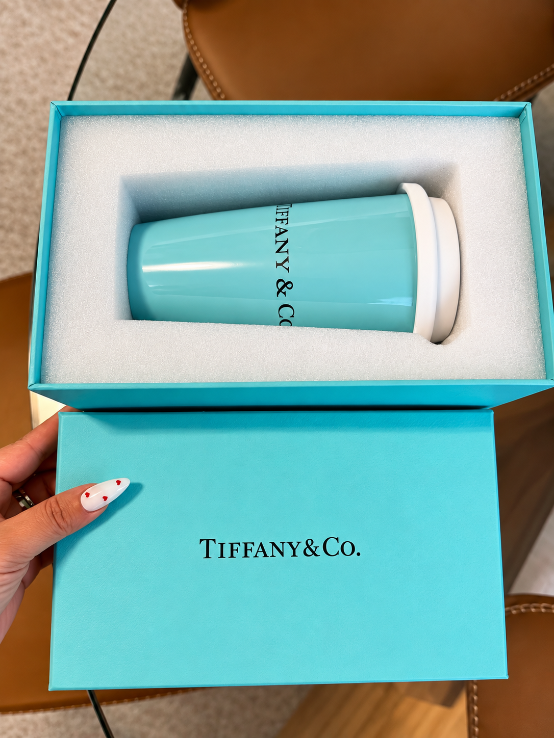 Luxury Aqua Reusable Travel Cup