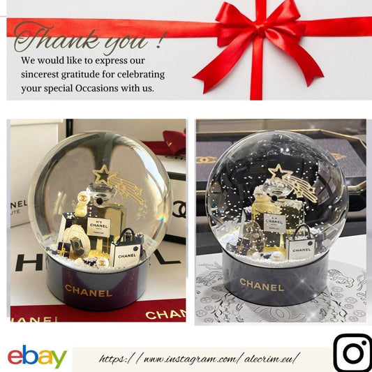 2025 CHANEL Beaute Limited Edition Holiday Snow Globe new in box