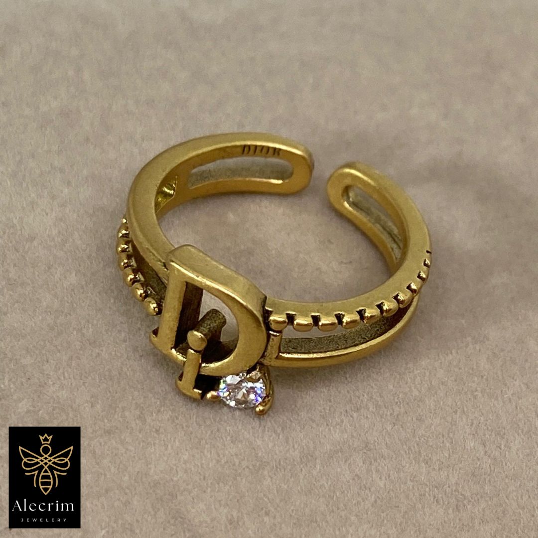 Damen Antik Gold Ring