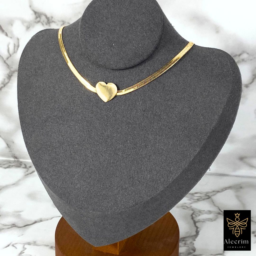 18k Gold plated Damen Choker, Necklace