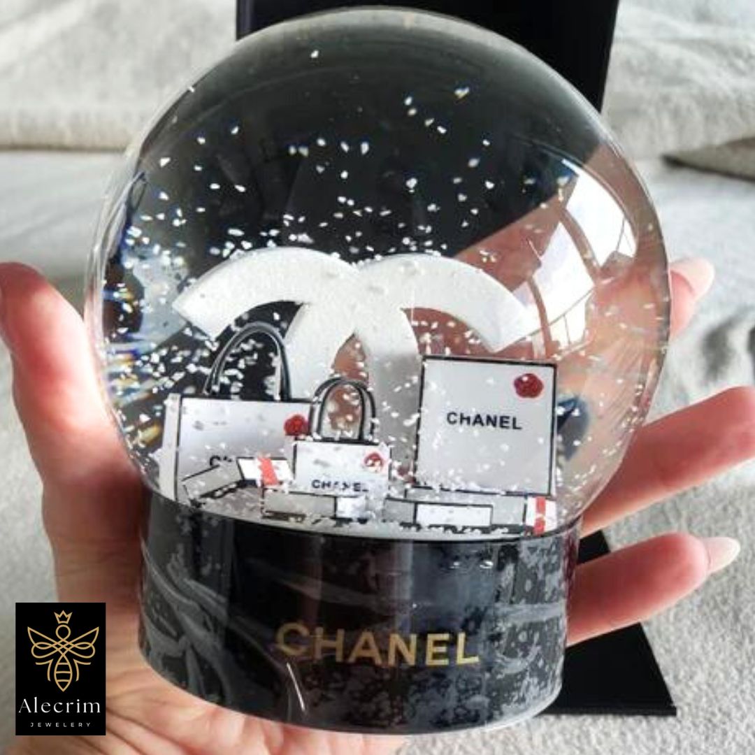 Chanel Double C Shopping Bags Snow Globe