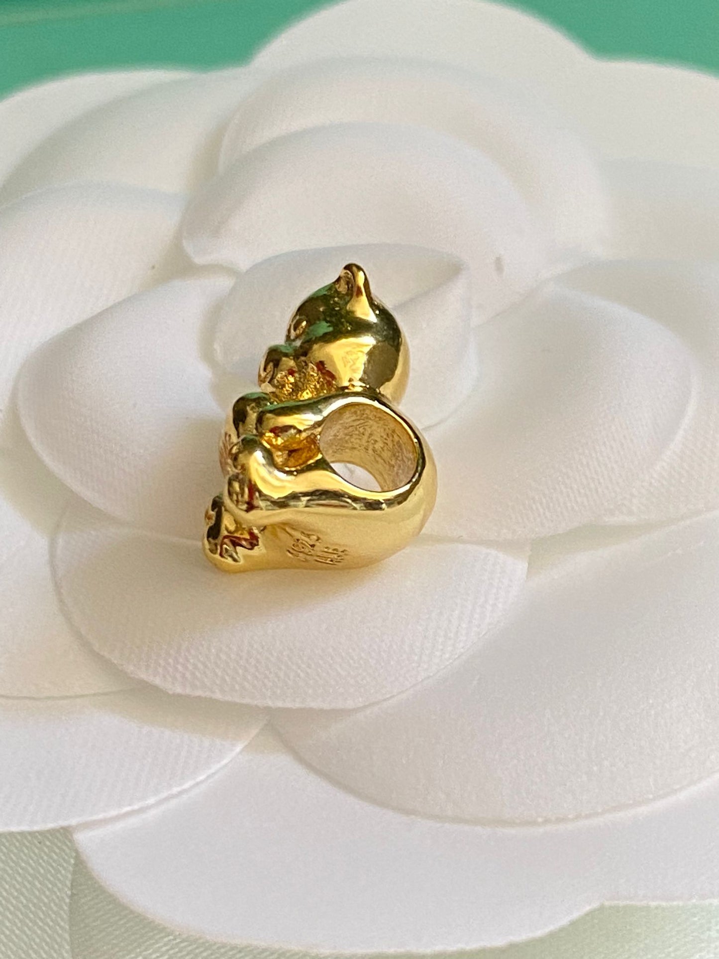 Gold plated Piggy ( Hug Me) Bead für pandora