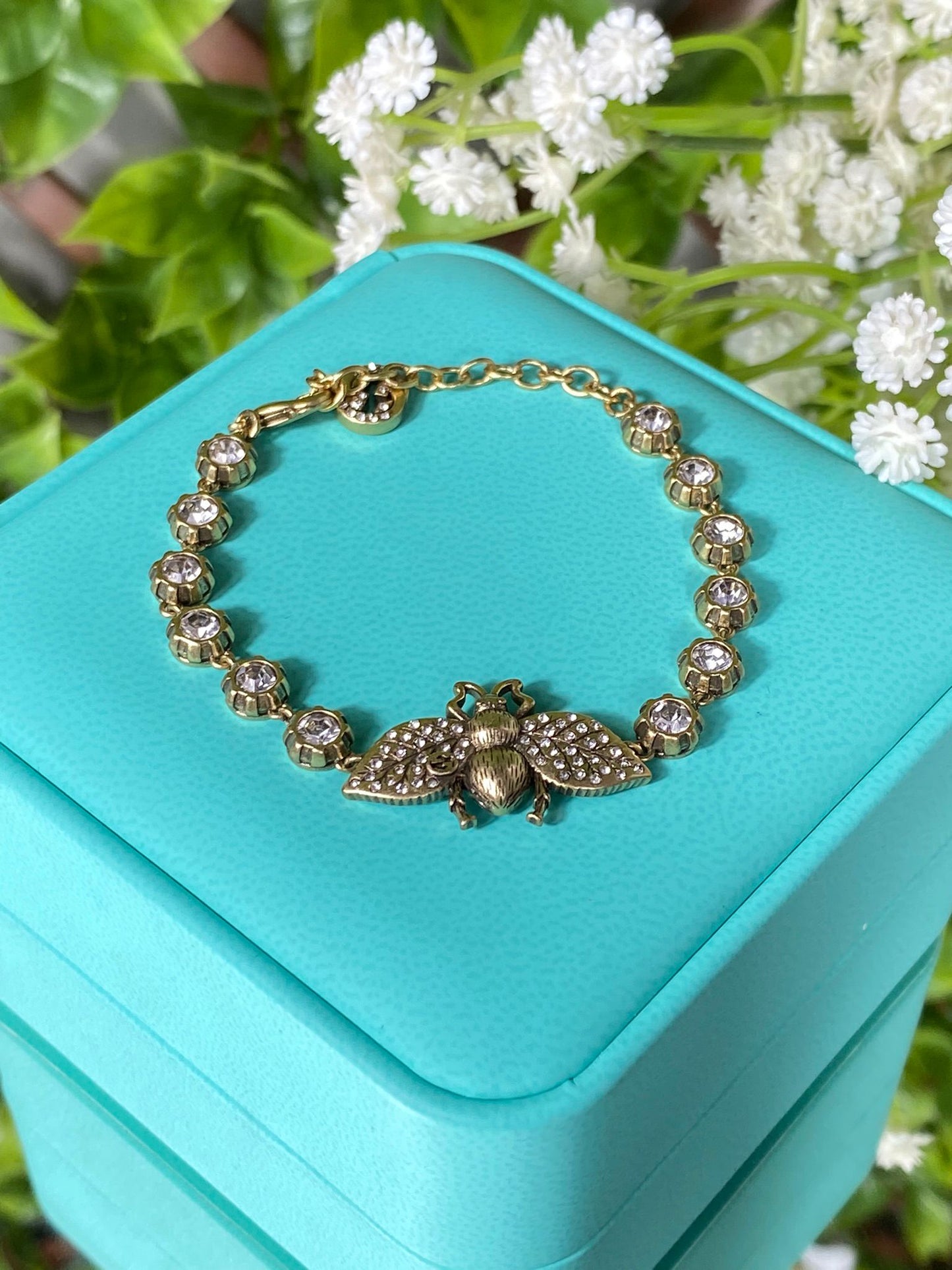 Antik Gold, Bracelet, Armband With Bee Detail