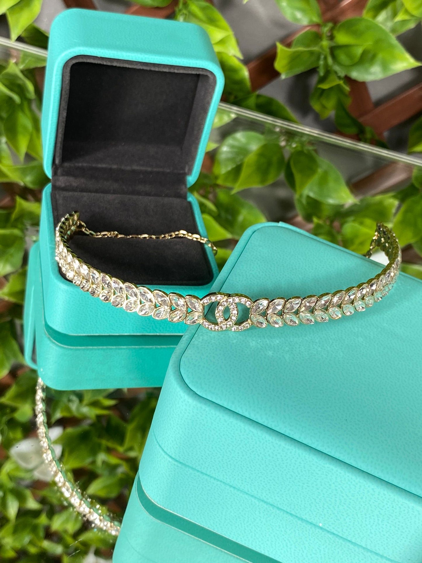 18K Gold plated Choker, Necklace