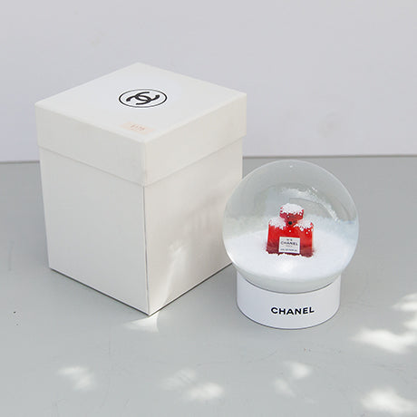 Red Number 5 Chanel Perfum Bottle Snow Globe
