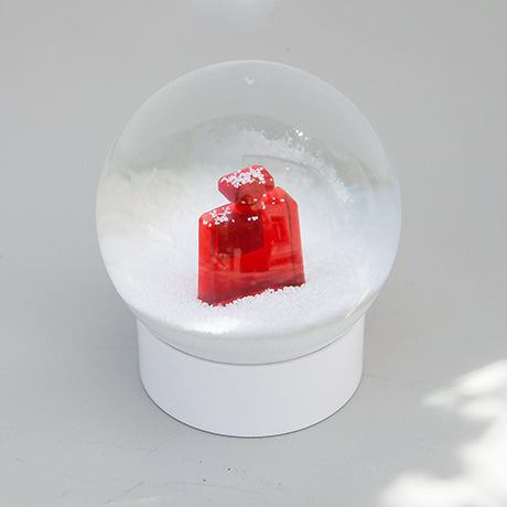 Red Number 5 Chanel Perfum Bottle Snow Globe
