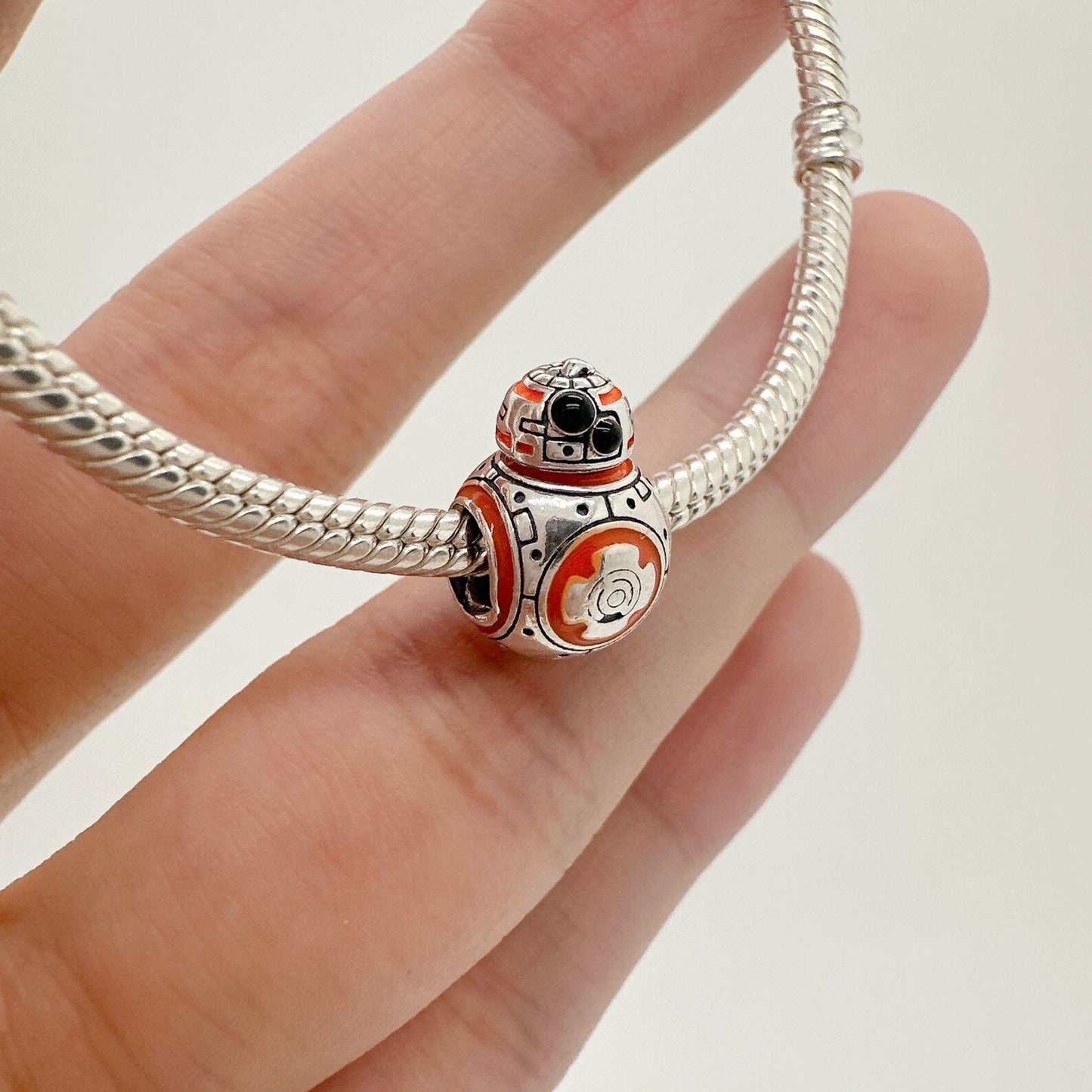 BB8 Star Wars 925 Silver Bead, Charms compatible For bracelet
