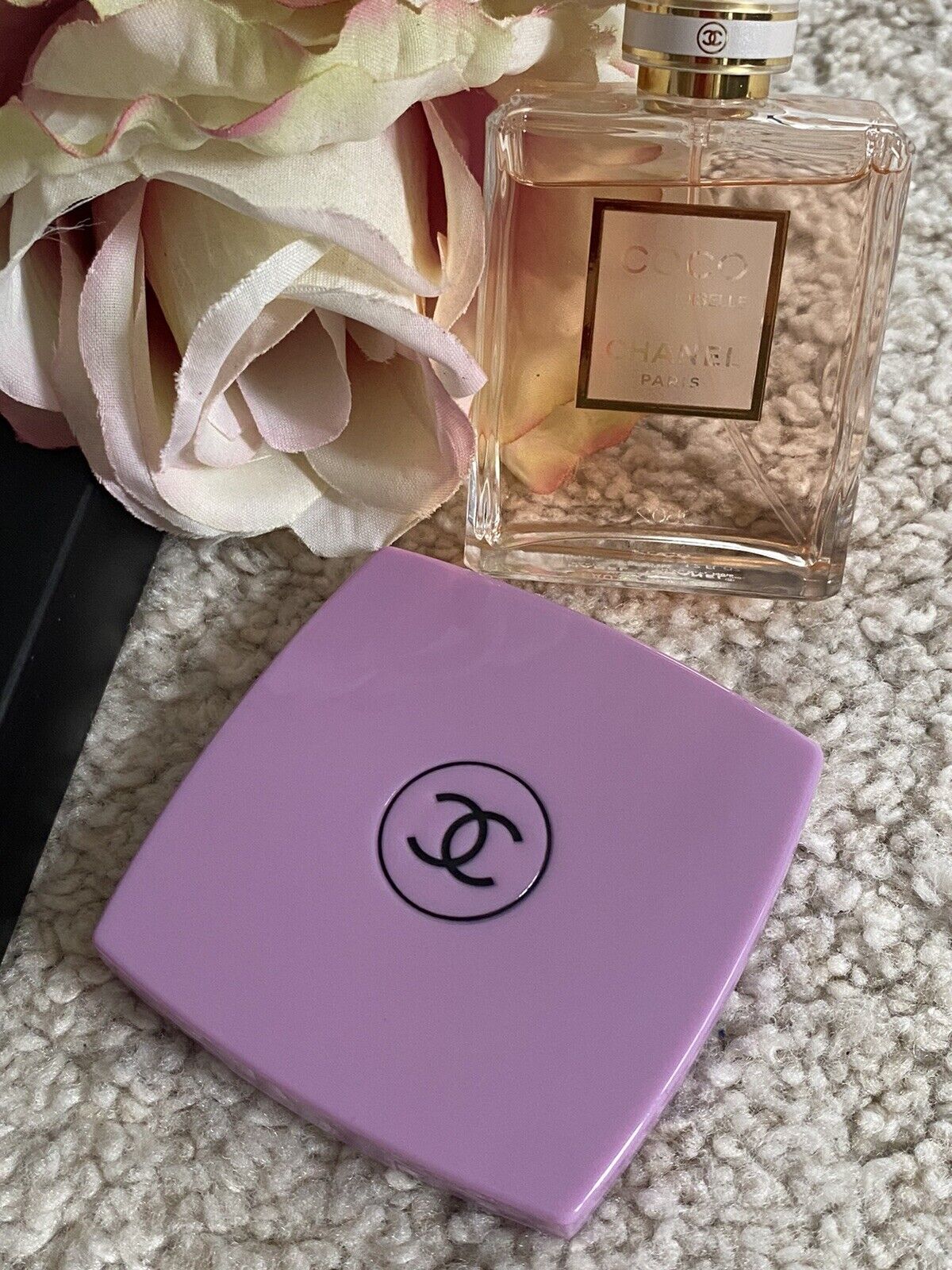 CHANEL MIROIR Makeup Mirror Pink DOUBLE FACETTES