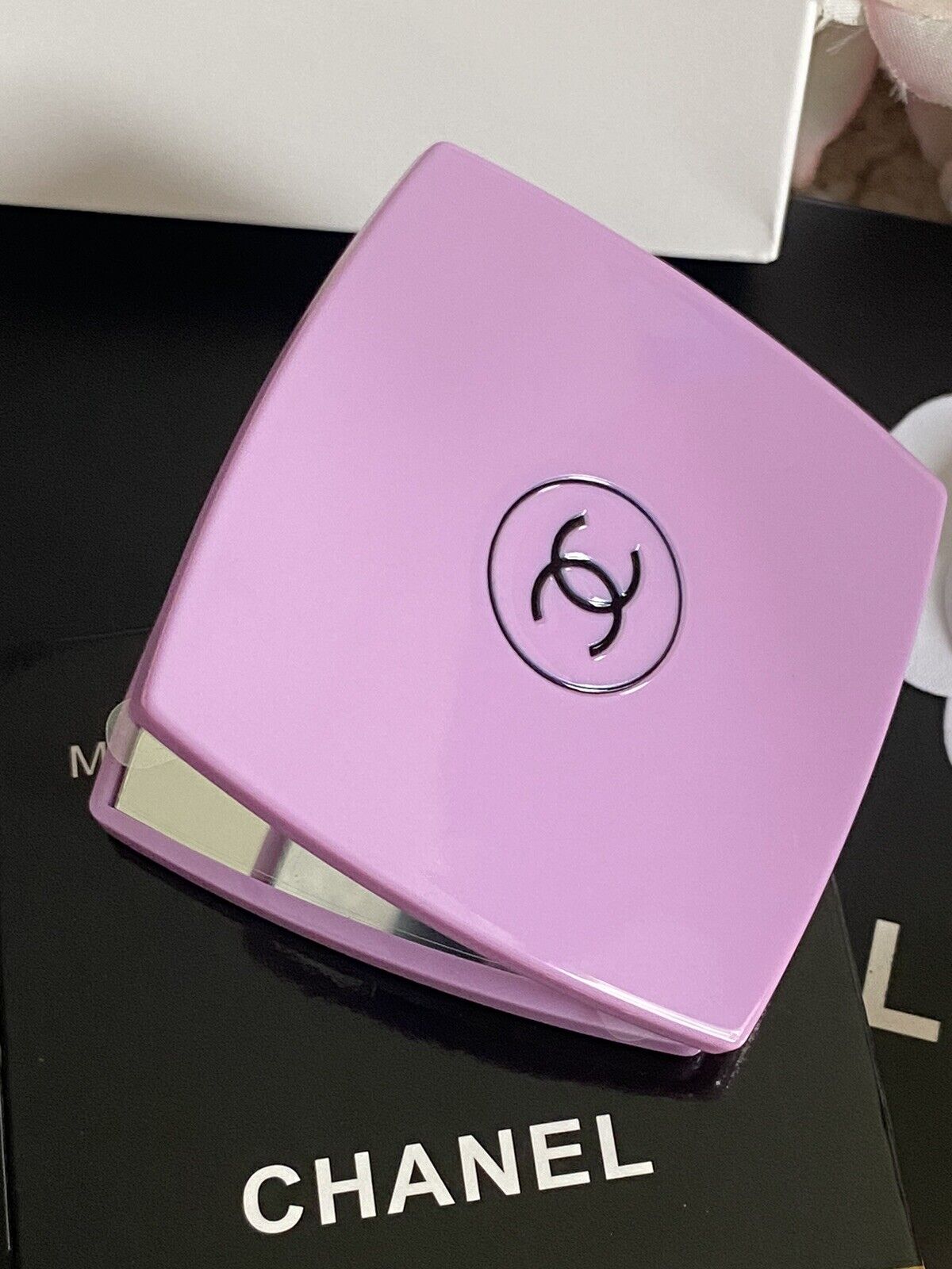 CHANEL MIROIR Makeup Mirror Pink DOUBLE FACETTES