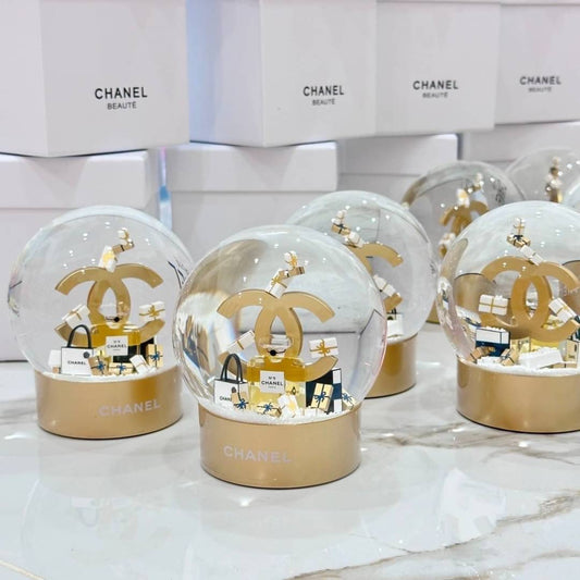 Chanel Gold Limited Ediction 2023 Snow Globe, Schneeparfüm Globe, Perfume Details