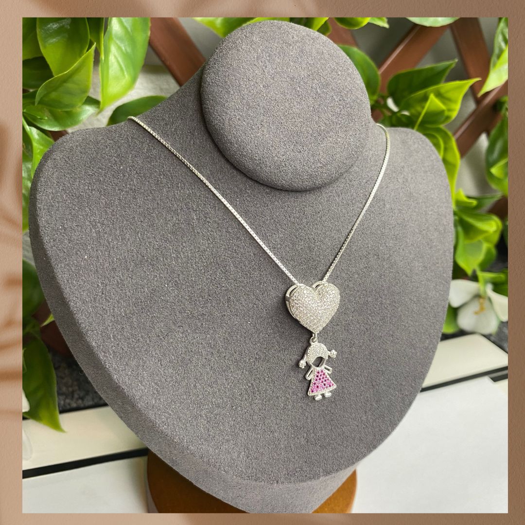 Damen kette silber 925 mit anhänger, Necklace echtes Silber Special Gifts