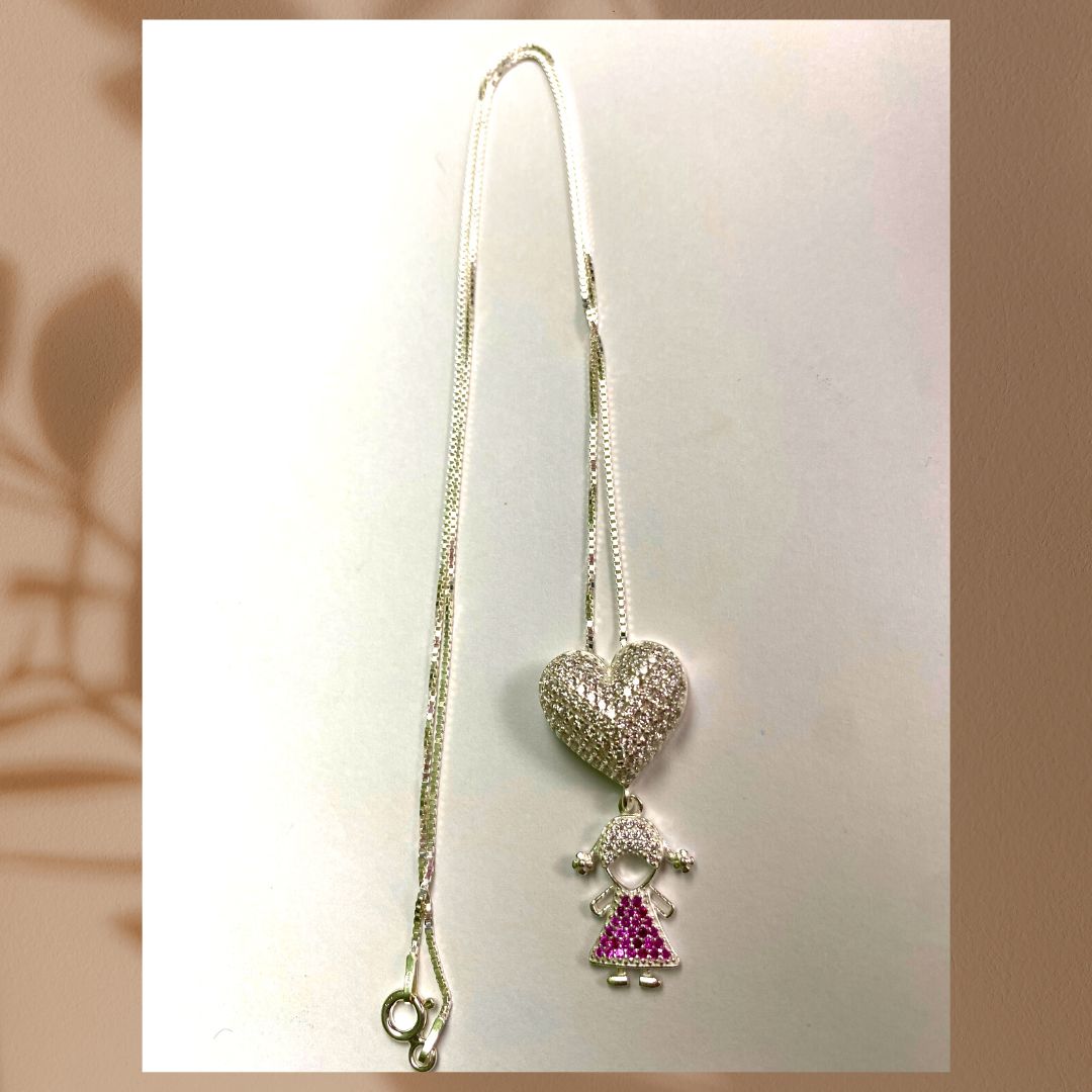Damen kette silber 925 mit anhänger, Necklace echtes Silber Special Gifts