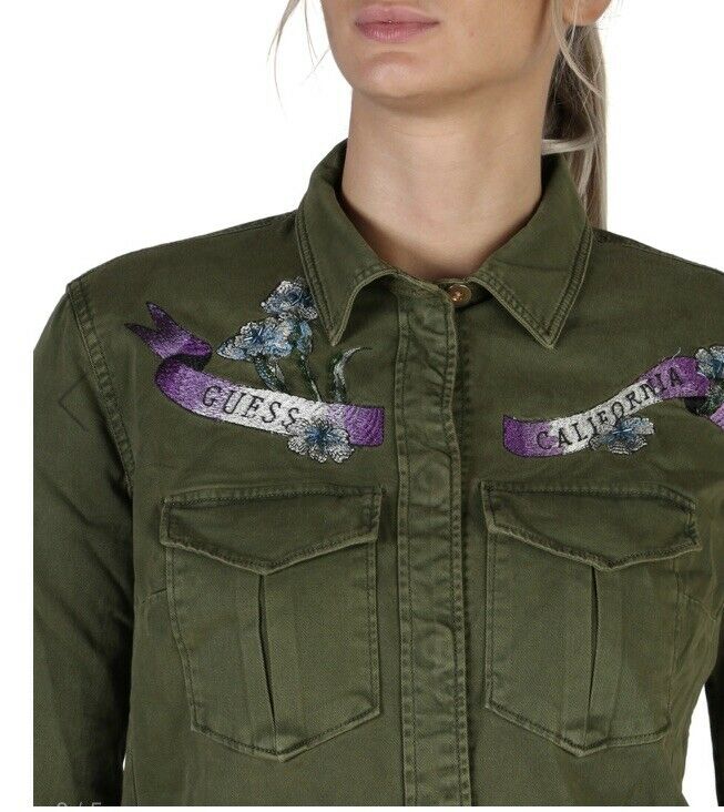 GUESS shirt damen Military Style, Bluse, Top Gr. S