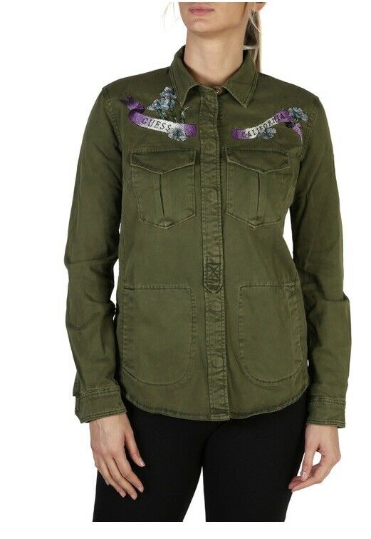 GUESS shirt damen Military Style, Bluse, Top Gr. S