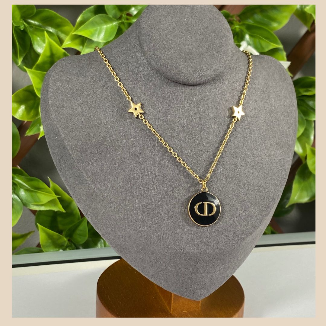 Damenkette Gold vergoldete Halskette 24cm, Special Occasion jewellery