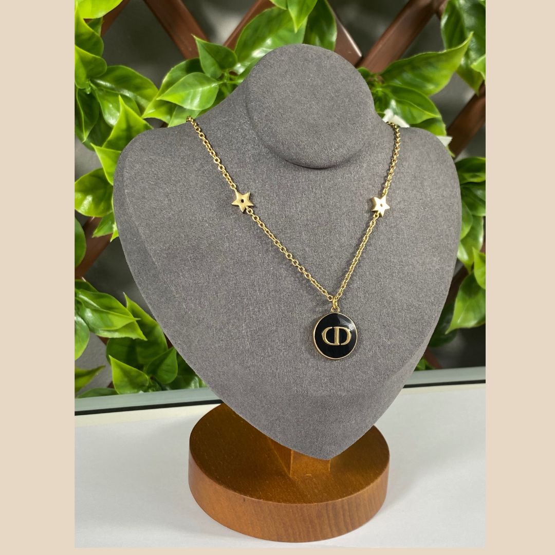 Damenkette Gold vergoldete Halskette 24cm, Special Occasion jewellery