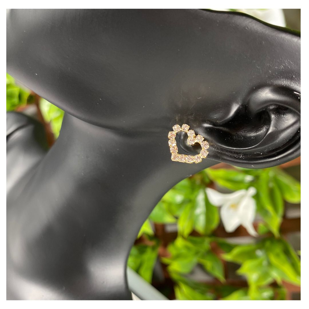 Damen Ohrring in 18 Karat Gold , mit Strass, Special Gifts
