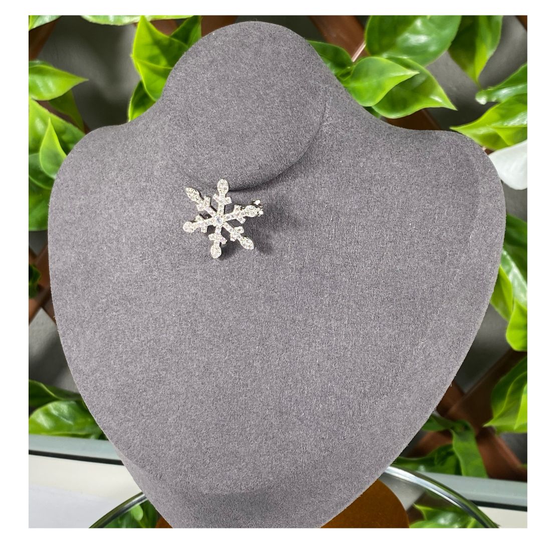 Damen Silberne Schneeflocke-Brosche Special Occasion Jewelery