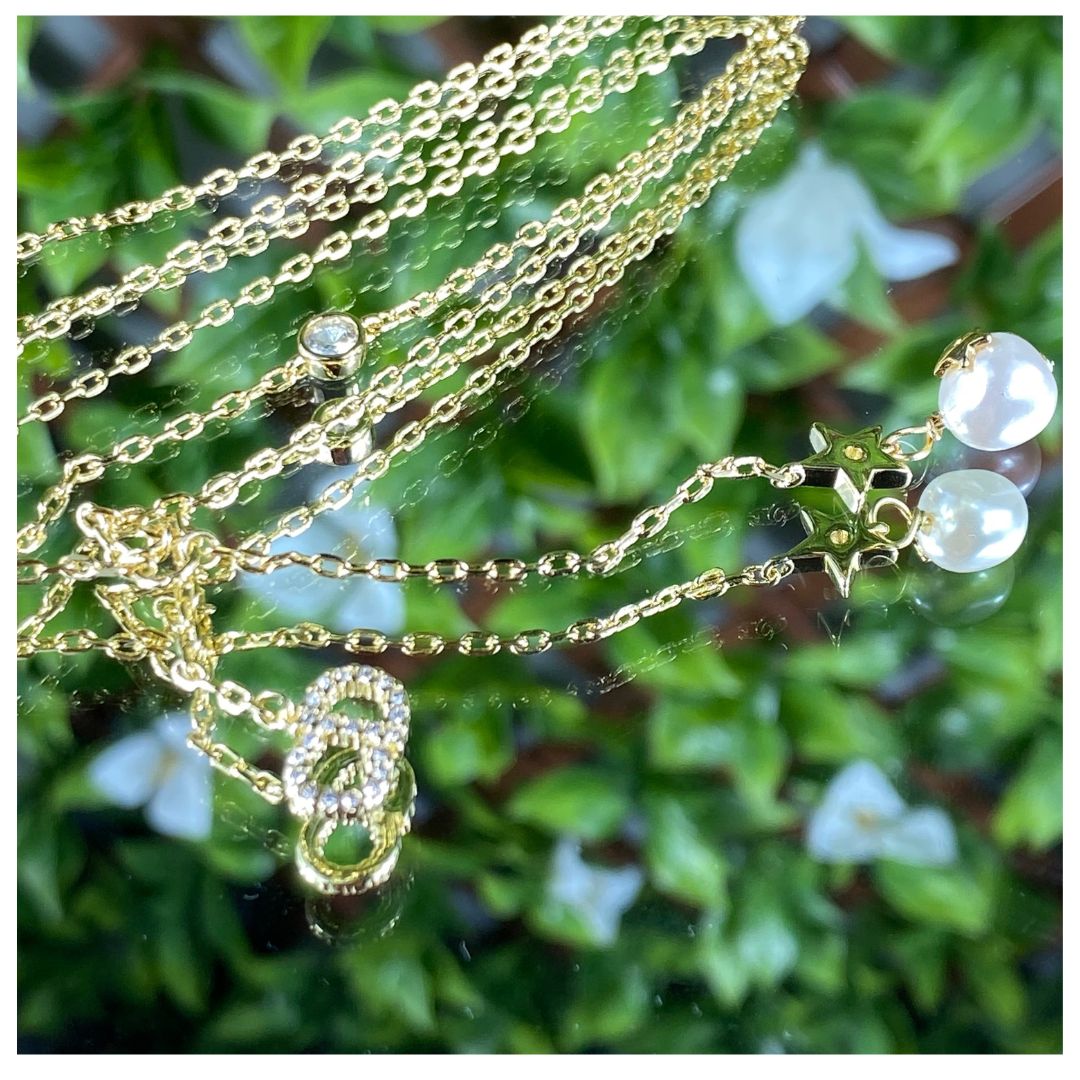 Damenkette Gold vergoldete Halskette 24cm, Special Occasion jewellery