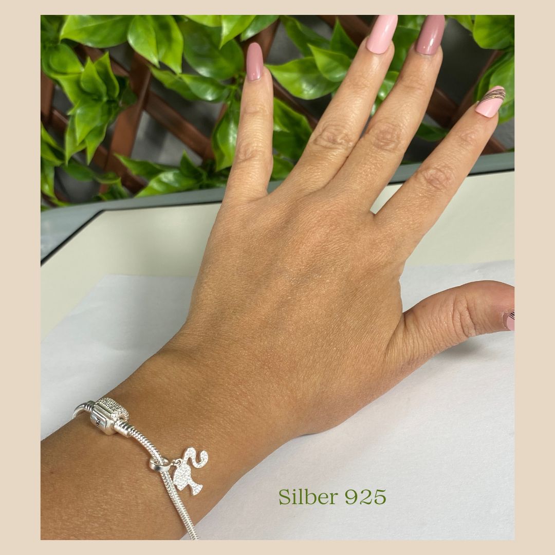 Silber 925 Barbie Doll charm bead für pandora, echtes Silber