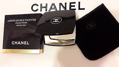 GENUINE CHANEL Compact Mirror Double Facettes Miroir Duo