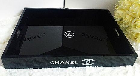 Chanel Vip Member GIft Serviertablett, Makeup Tray Cosmetic Organiser