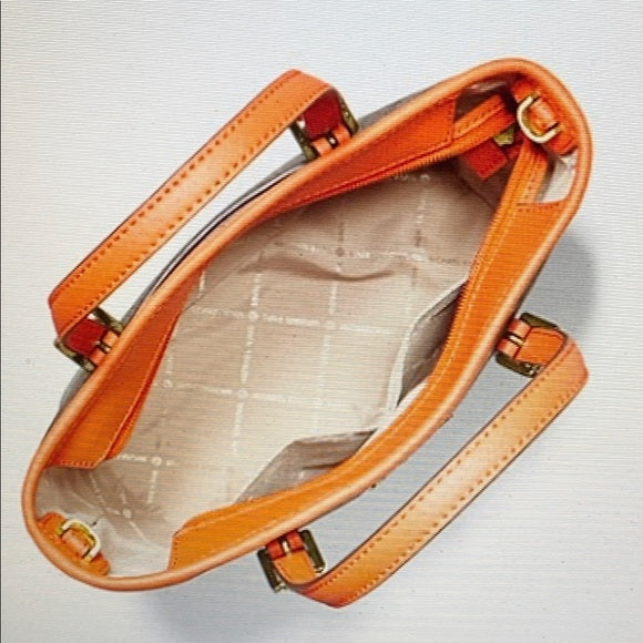 Michael Kors JET SET SMALL XS CONVERTIBLE TOTE Bag TANGERINE 35T9GTVT0B