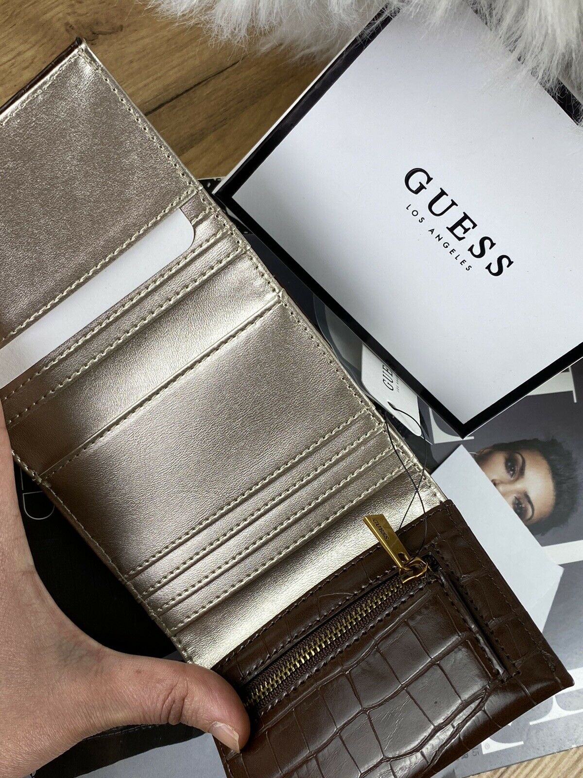 🍂GUESS Damen kleine Geldbörse mit Geschenkbox🍁