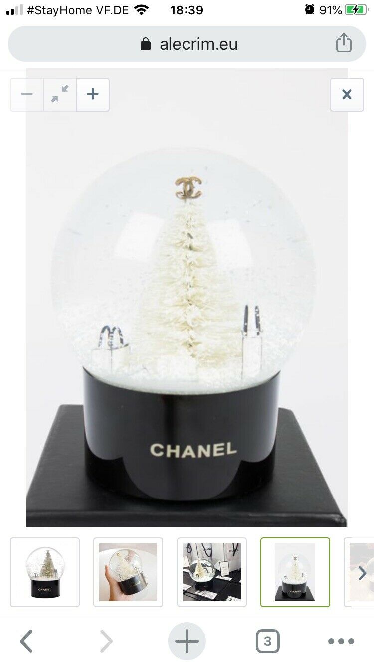 Black Snow Globe