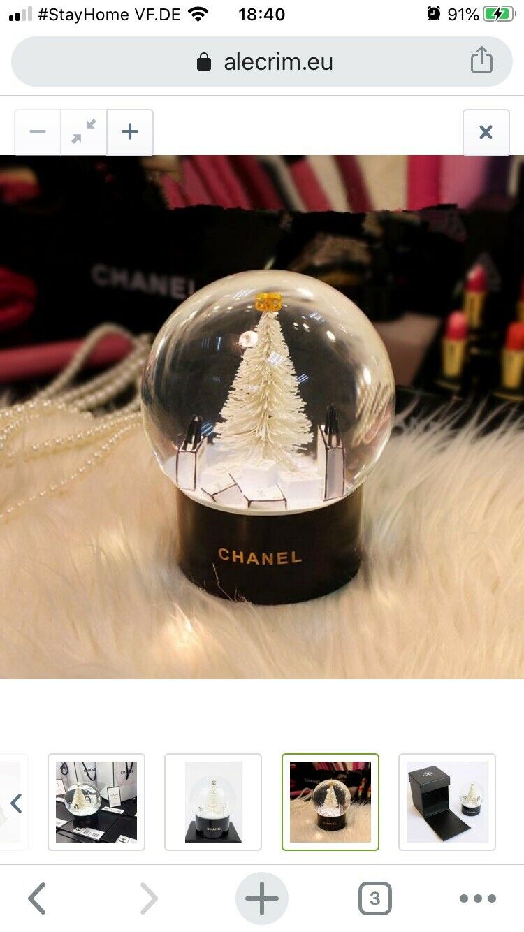 Black Snow Globe