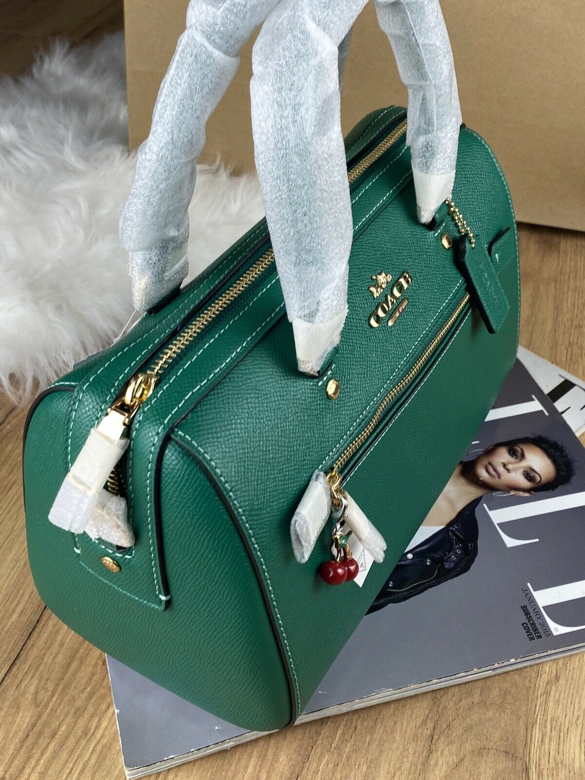 🍂COACH umhängetasche leder Mittlere Tasche, Geldbörse + Guess-Anhänger 🍁