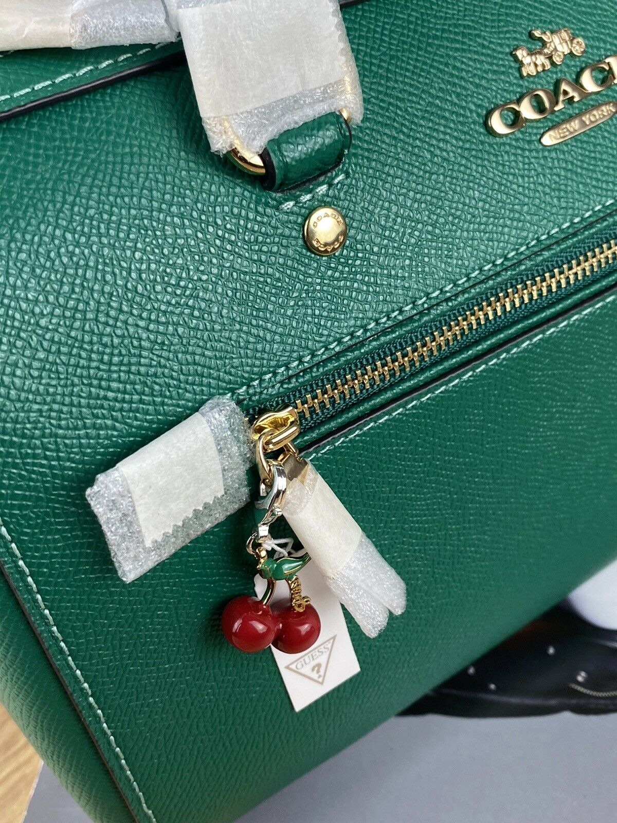 🍂COACH umhängetasche leder Mittlere Tasche, Geldbörse + Guess-Anhänger 🍁