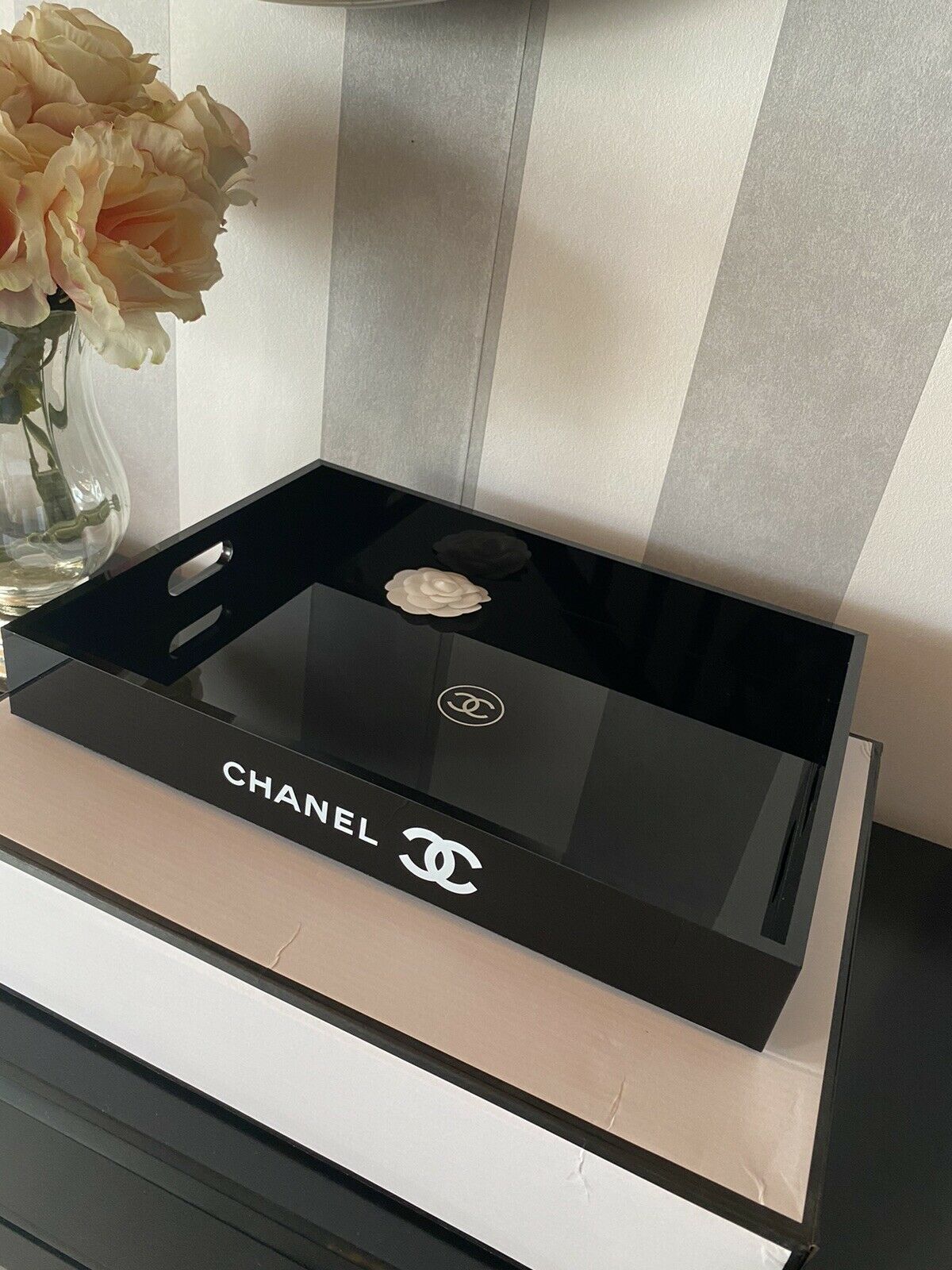 Chanel Vip Member GIft Serviertablett, Makeup Tray Cosmetic Organiser
