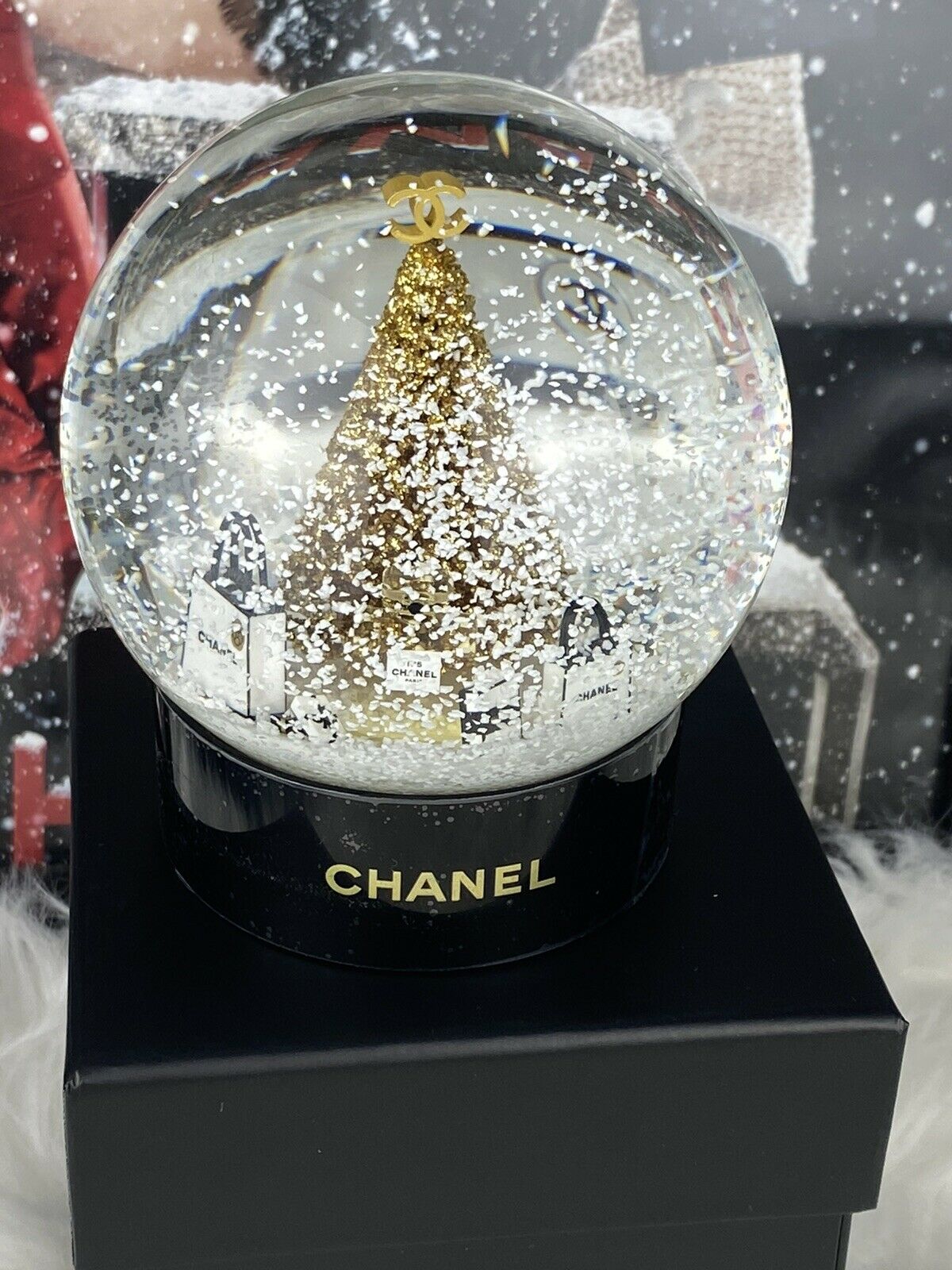 CHANEL Edition Snow Globe Kristallkugel Vip Gifts Luxus Home Decoration