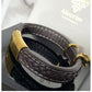 Herren lederarmband 20cm, Jaguar Details