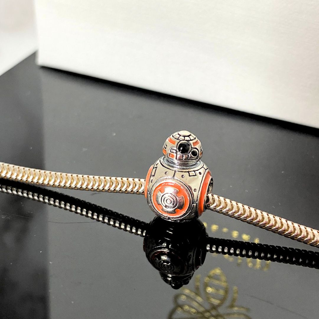 BB8 Star Wars 925 Silver Bead, Charms compatible For bracelet