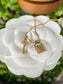 18K gold plated necklace LOVE Key and Lock